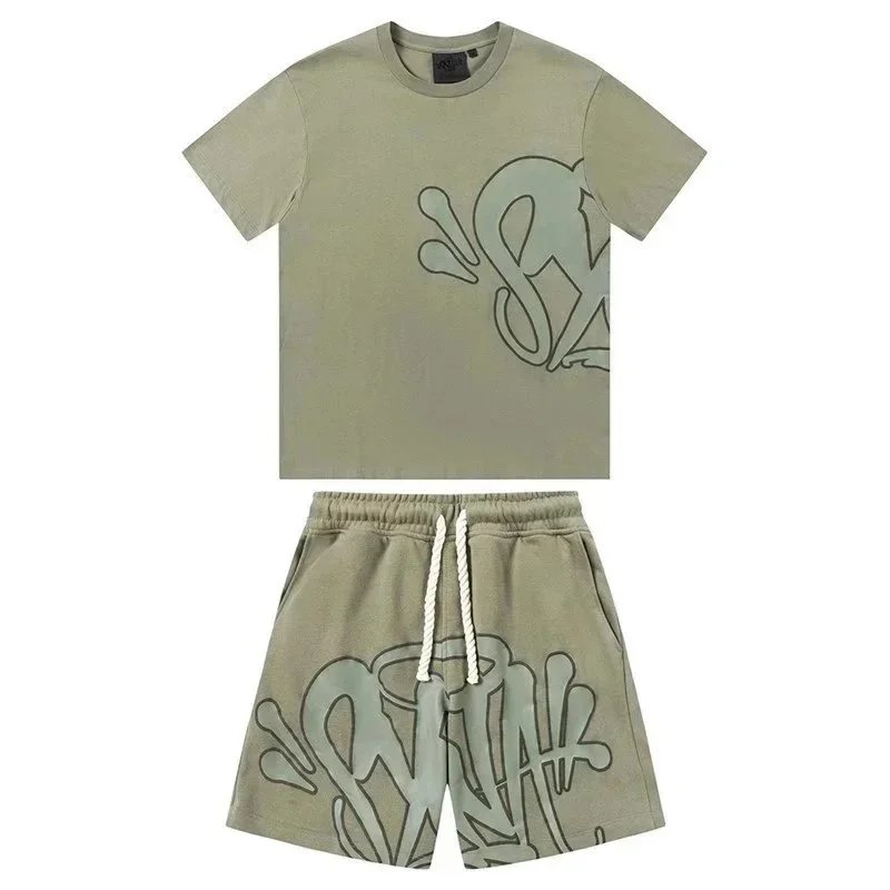 Military Green Short Sleeve Set * Top Quality