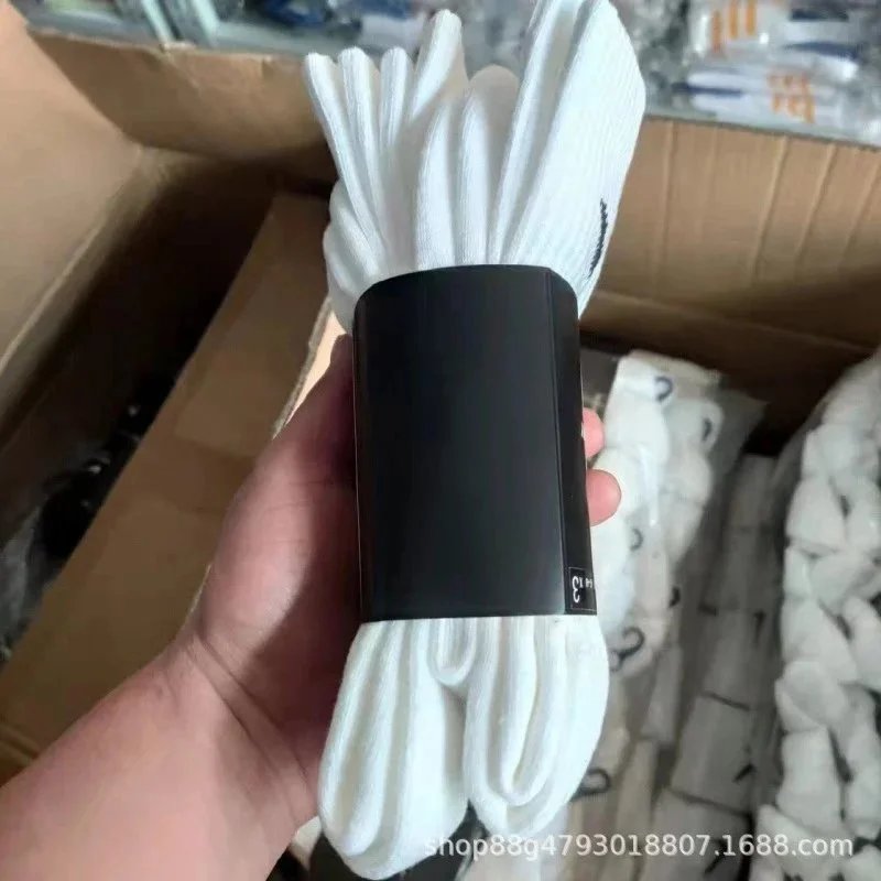 毛巾底长筒白色;